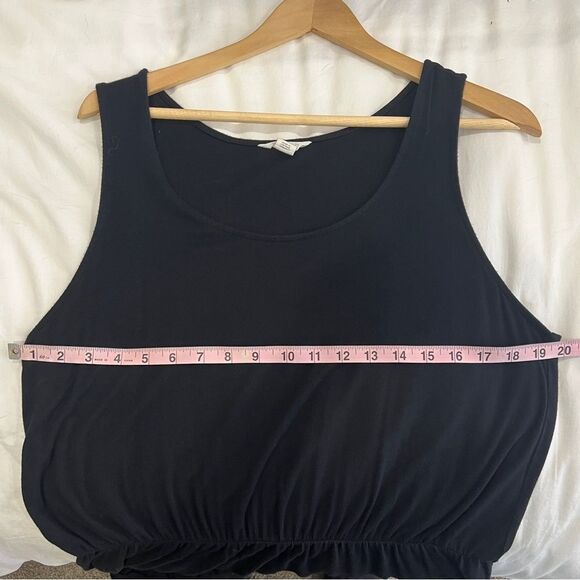 Caslon Black Knit Maxi Dress Sleeveless Soft Stretch Jersey Elastic Waist L EUC - Picture 12 of 13